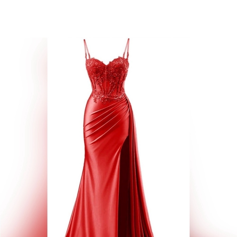 Elegant Red Evening Gown